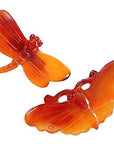 Carnelian Dragonfly Pin