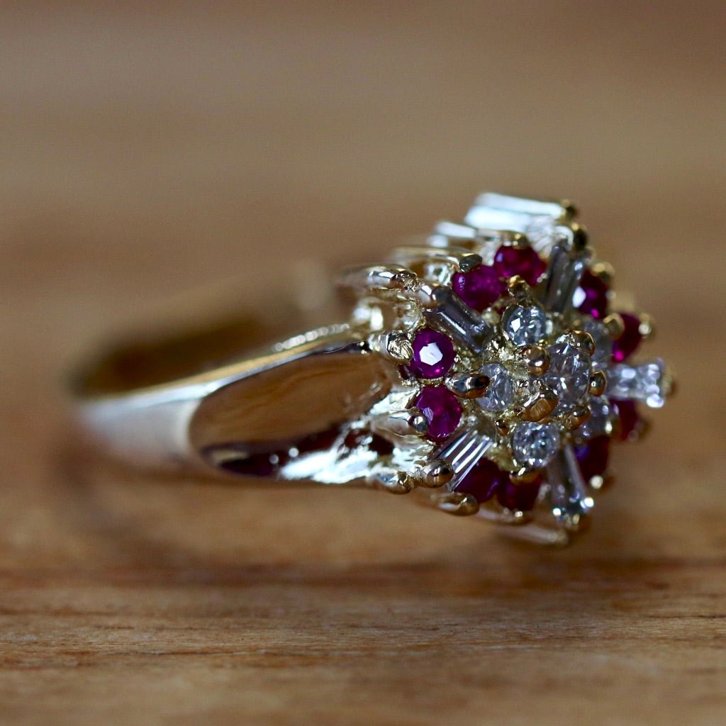 Gold ruby diamond Clearance