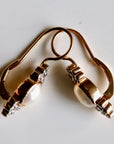 Cherbourg 14k Gold, Pearl and Diamond Earrings