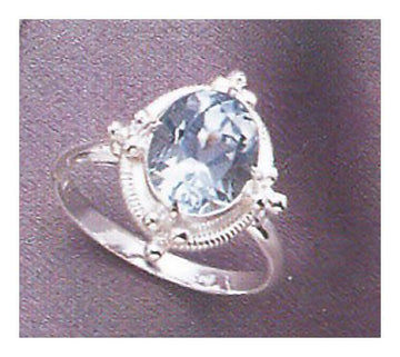Cinderella Blue Topaz Ring