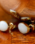 Cloud Opal Stud Earrings