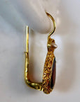 Coventry 14k Gold, Garnet and Pearl Earrings
