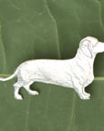 Delbert Dachshund Silver Pin
