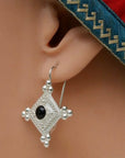 Devi Silver Garnet Earrings