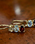 Diana Daring Citrine, Topaz and Garnet Earrings
