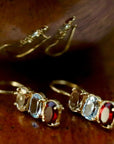 Diana Daring Citrine, Topaz and Garnet Earrings