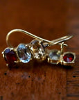 Diana Daring Citrine, Topaz and Garnet Earrings