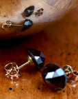 Disco-Ball Garnet Stud
