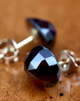 Disco-Ball Garnet Stud