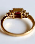 Dorothy 14k Gold, Ruby and Diamond Ring