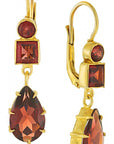 Duchess Of Kent Garnet Earrings