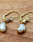 Duchess Of Kent Pearl and Amethyst Earrings