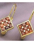 Dunand 14k Gold and Garnet Earrings