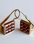 Dunand 14k Gold and Garnet Earrings