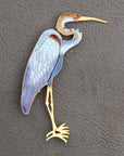 Egret Art Nouveau Pin