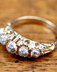 Electra 14k Gold and Diamond Ring