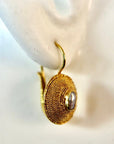Empire 14k Gold and Pearl Earrings