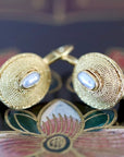 Empire 14k Gold and Pearl Earrings