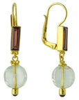 Felicity Fairchild Garnet and Crystal Earrings