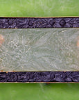 Field of Flowers Chrysoprase & Onyx Brooch