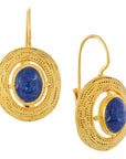 Filigree Basket Lapis Earrings