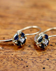 Firmament 14k Gold, Sapphire and Diamond Earrings