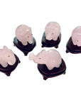 Five Agate Elephants