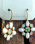 Florentine Cross Spring Earrings