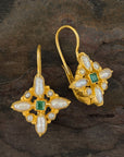 Florentine Cross Spring Earrings