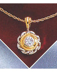 Flower 14k White Gold and Diamond Necklace