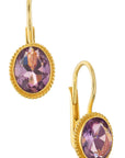 Georgian Drop Amethyst Earrings