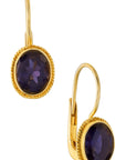 Georgian Drop Iolite Earrings