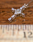 Glory 14k Gold and Diamond Cross Necklace