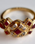 Grand Central 14k Gold, Ruby and Diamond Ring