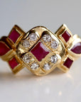 Grand Central 14k Gold, Ruby and Diamond Ring