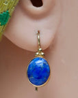 Greek Granule Lapis Earrings