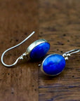 Greek Granule Lapis Earrings