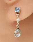 Gwendolyn Goodheart Silver Blue Topaz Earrings