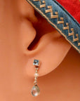 Gwendolyn Goodheart Silver Blue Topaz Earrings