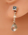 Gwendolyn Goodheart Silver Blue Topaz Earrings