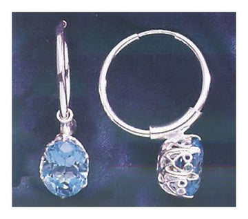 Gwyneth Blue Topaz Earrings