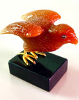 Hand-Carved Agate Eagle