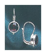 Hearts-Afire Garnet Earrings
