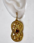 Heracles Knot Pearl Earrings