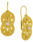 Heracles Knot Pearl Earrings