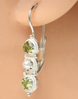Hermoine Hightower Peridot and Pearl Earrings