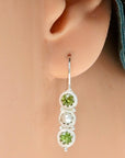 Hermoine Hightower Peridot and Pearl Earrings