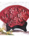 Imperial Cinnabar Miniature Fan