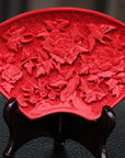 Imperial Cinnabar Miniature Fan