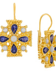 Isabella of Castille Iolite Earrings